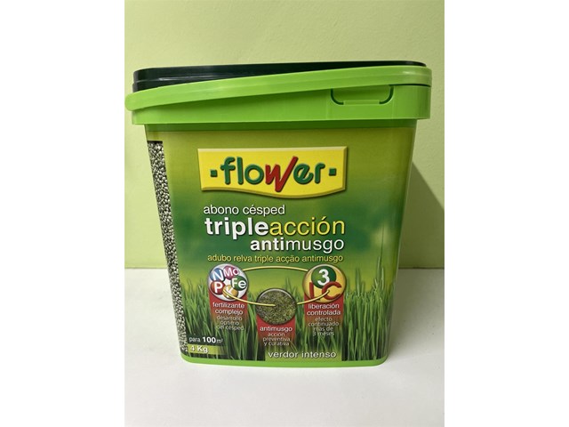 ABONO CESPED TRIPLE ACCION FLOWER 4 KG