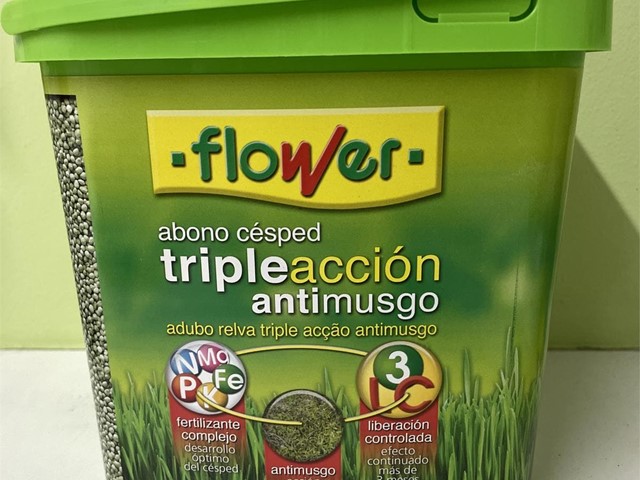 ABONO CESPED TRIPLE ACCION FLOWER 4 KG