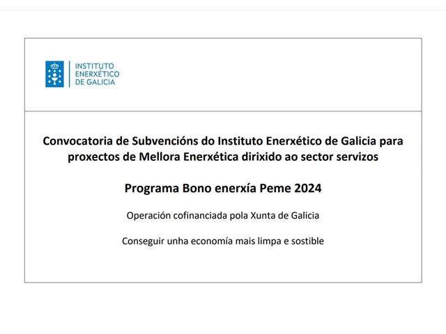 PROGRAMA BONO ENERXIA PEME 2024